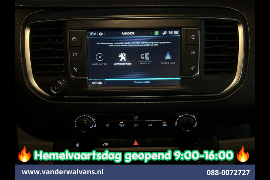 Peugeot Expert 2.0 BlueHDI 123pk L3H1 Euro6 Airco | Camera | Navigatie | Apple Carplay | Cruisecontrol Android Auto, 2500kg Trekhaak, Parkeersensoren, Bijrijdersbank