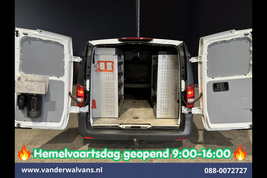 Mercedes-Benz Vito 116 CDI 164pk Automaat L3H1 Dubbele Cabine inrichting Euro6 Airco | 5-Zits | Camera | Apple Carplay 2500kg trekhaak, Cruisecontrol, Android Auto, Parkeersensoren