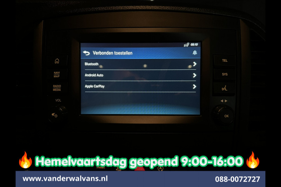Mercedes-Benz Vito 116 CDI 164pk Automaat L3H1 Dubbele Cabine inrichting Euro6 Airco | 5-Zits | Camera | Apple Carplay 2500kg trekhaak, Cruisecontrol, Android Auto, Parkeersensoren