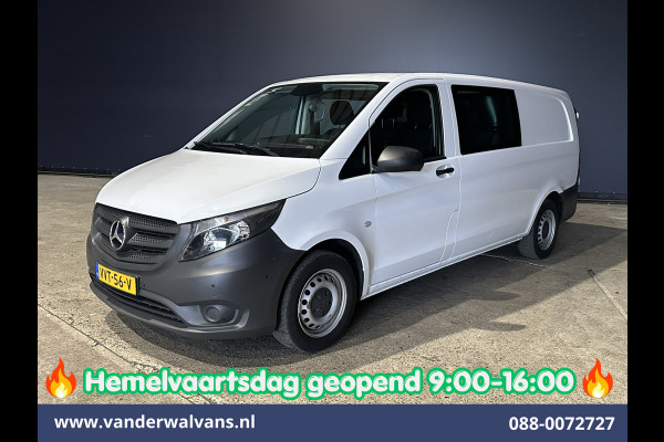 Mercedes-Benz Vito 116 CDI 164pk Automaat L3H1 Dubbele Cabine inrichting Euro6 Airco | 5-Zits | Camera | Apple Carplay 2500kg trekhaak, Cruisecontrol, Android Auto, Parkeersensoren