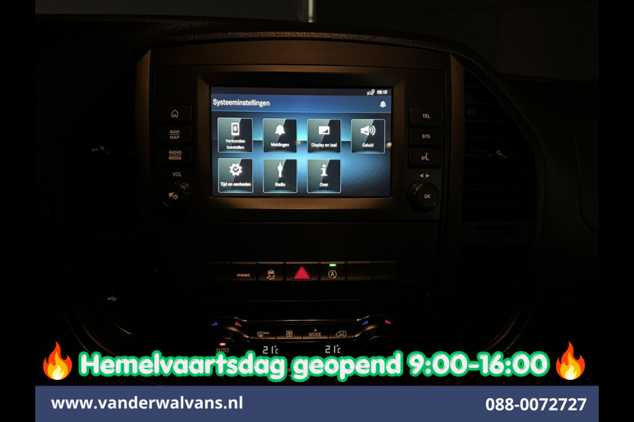 Mercedes-Benz Vito 116 CDI 164pk Automaat L3H1 Dubbele Cabine inrichting Euro6 Airco | 5-Zits | Camera | Apple Carplay 2500kg trekhaak, Cruisecontrol, Android Auto, Parkeersensoren