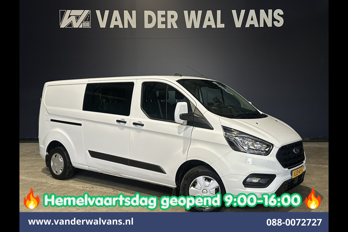 Ford Transit Custom 2.0 TDCI L2H1 Dubbele Cabine Inrichting Euro6 Airco | 6-Zits | Camera | LED | Apple Carplay | 2750kg Trekhaak Android Auto, Cruisecontrol, Verwarmde voorruit, Parkeersensoren