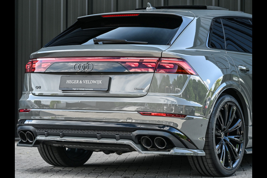 Audi Q8 60 TFSI e quattro Pro Line S Competition | Audi exclusive | 5 jaar garantie | Panoramadak | massage stoelen | 4 wiel besturing | Soft-close | Elektr. Trekhaak | Achteras besturing | Oled achterlichten