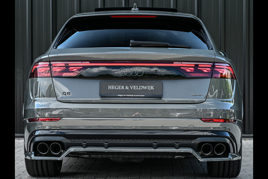 Audi Q8 60 TFSI e quattro Pro Line S Competition | Audi exclusive | 5 jaar garantie | Panoramadak | massage stoelen | 4 wiel besturing | Soft-close | Elektr. Trekhaak | Achteras besturing | Oled achterlichten