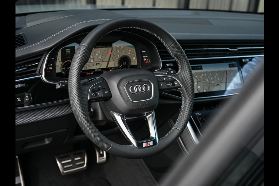 Audi Q8 60 TFSI e quattro Pro Line S Competition | Audi exclusive | 5 jaar garantie | Panoramadak | massage stoelen | 4 wiel besturing | Soft-close | Elektr. Trekhaak | Achteras besturing | Oled achterlichten