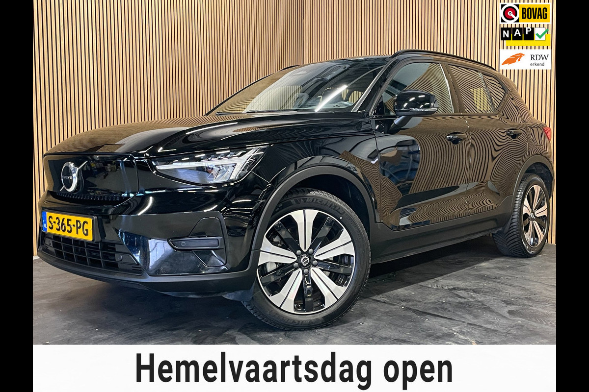 Volvo XC40 Recharge Plus 70 kWh|90%SOH|BLACK|ACC|CAMERA|CARPLAY/ANDROID AUTO|STOEL+STUURVERW|ELEK.KLEP|NL-AUTO|NAP|INC.BTW|1e EIG|
