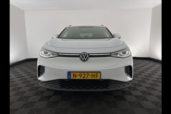 Volkswagen ID.4 Business 77 kWh [ 3-Fase-11kW ] {SOH-83%} (INCL.BTW) *LEATHER-FABRIC | ADAPTIVE-CRUISE | FULL-LED | HEATED-COMFORTSEATS | KEYLESS | CAMERA | DIGI-COCKPIT | DAB | NAVI-FULLMAP | PRIVACY-GLASS | ECC | PDC | TOWBAR | 19''ALU*