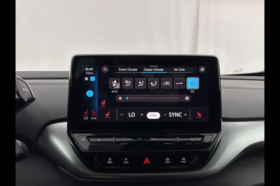 Volkswagen ID.4 Business 77 kWh [ 3-Fase-11kW ] {SOH-83%} (INCL.BTW) *LEATHER-FABRIC | ADAPTIVE-CRUISE | FULL-LED | HEATED-COMFORTSEATS | KEYLESS | CAMERA | DIGI-COCKPIT | DAB | NAVI-FULLMAP | PRIVACY-GLASS | ECC | PDC | TOWBAR | 19''ALU*
