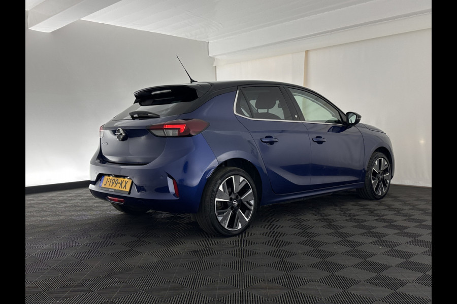 Opel CORSA-E Elegance 50 kWh [ 3-Fase ] (INCL-BTW) Aut. *FULL-LED | ADAPTIVE-CRUISE | DIGI-COCKPIT | LEATHER-MICROFIBRE | CARPLAY | CAMERA | ECC | KEYLESS | CRUISE | DAB | PRIVACY-GLASS | 16'' ALU*