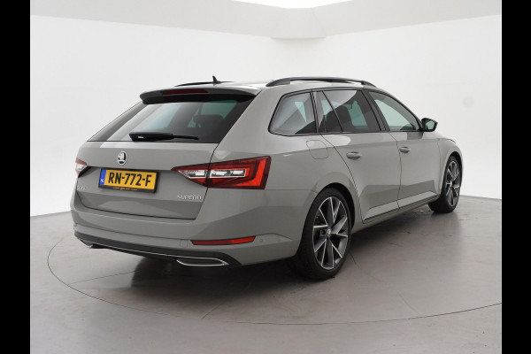 Škoda Superb Combi 1.4 TSI ACT 150 PK SPORTLINE DSG AUT. *STEEL GREY* + WEGKL. TREKHAAK | PANORAMA | 19 INCH | CANTON | ADAPTIVE CRUISE | ALCANTARA