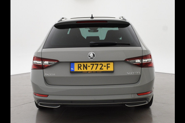 Škoda Superb Combi 1.4 TSI ACT 150 PK SPORTLINE DSG AUT. *STEEL GREY* + WEGKL. TREKHAAK | PANORAMA | 19 INCH | CANTON | ADAPTIVE CRUISE | ALCANTARA