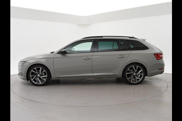 Škoda Superb Combi 1.4 TSI ACT 150 PK SPORTLINE DSG AUT. *STEEL GREY* + WEGKL. TREKHAAK | PANORAMA | 19 INCH | CANTON | ADAPTIVE CRUISE | ALCANTARA