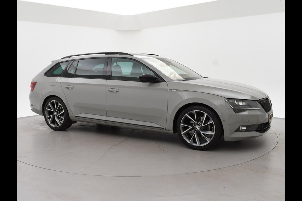 Škoda Superb Combi 1.4 TSI ACT 150 PK SPORTLINE DSG AUT. *STEEL GREY* + WEGKL. TREKHAAK | PANORAMA | 19 INCH | CANTON | ADAPTIVE CRUISE | ALCANTARA
