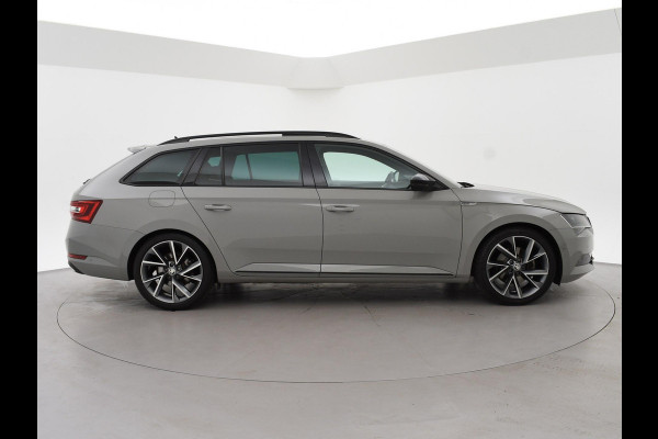 Škoda Superb Combi 1.4 TSI ACT 150 PK SPORTLINE DSG AUT. *STEEL GREY* + WEGKL. TREKHAAK | PANORAMA | 19 INCH | CANTON | ADAPTIVE CRUISE | ALCANTARA