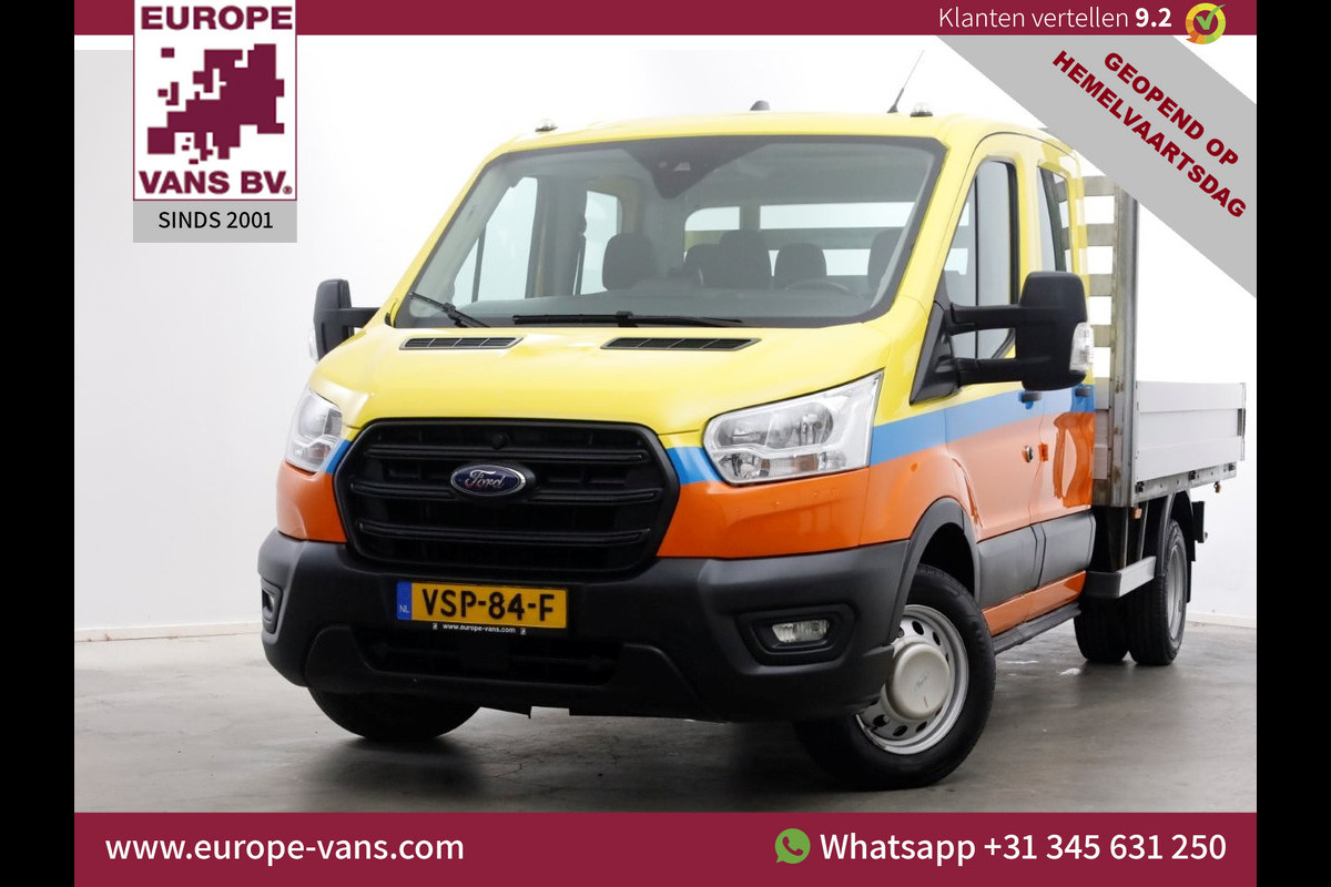 Ford Transit 350 2.0 TDCI 130pk D.C. Trend Open Laadbak Trekhaak 3000kg 08-2022