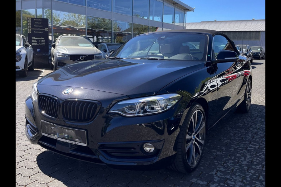 BMW 2 Serie Cabrio 220iA SPORTLINE ** ADAPT. LED, BEIGE LEDER, NAVI PROF, CAMERA, 18-inch LMV ** UNFALLFREI - Slechts 45.900km. ** ** INFORMEER OOK NAAR ONZE AANTREKKELIJKE FINANCIAL-LEASE TARIEVEN **
