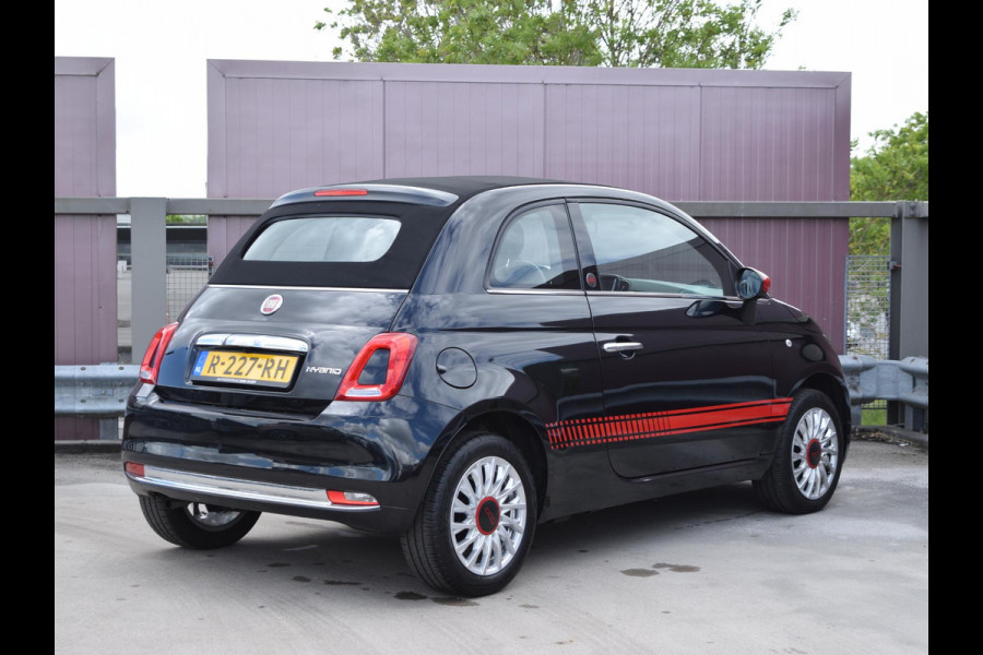 Fiat 500C 1.0 Hybrid RED CABRIO | CAMERA | AIRCO | LICHTMETALEN VELGEN | 18.646 km!