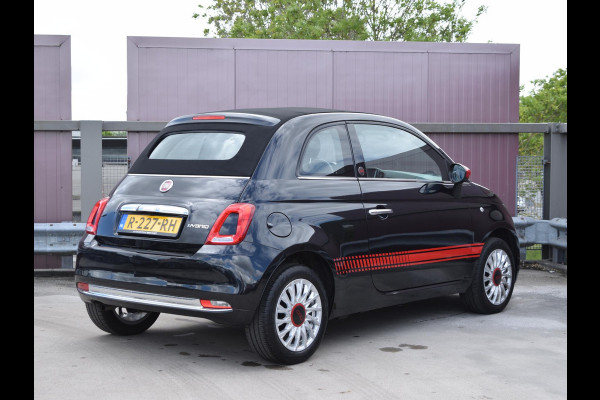 Fiat 500C 1.0 Hybrid RED CABRIO | CAMERA | AIRCO | LICHTMETALEN VELGEN | 18.646 km!