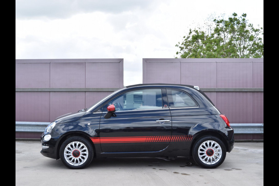 Fiat 500C 1.0 Hybrid RED CABRIO | CAMERA | AIRCO | LICHTMETALEN VELGEN | 18.646 km!