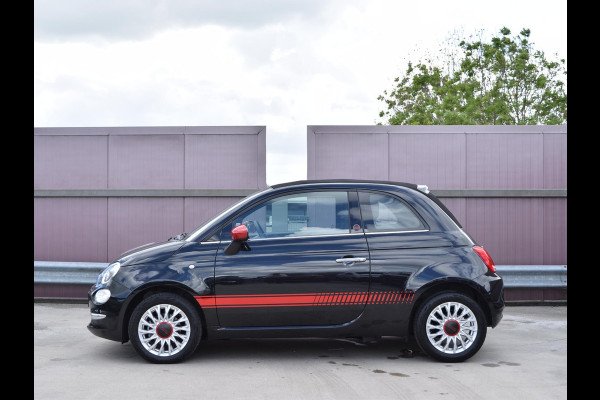 Fiat 500C 1.0 Hybrid RED CABRIO | CAMERA | AIRCO | LICHTMETALEN VELGEN | 18.646 km!
