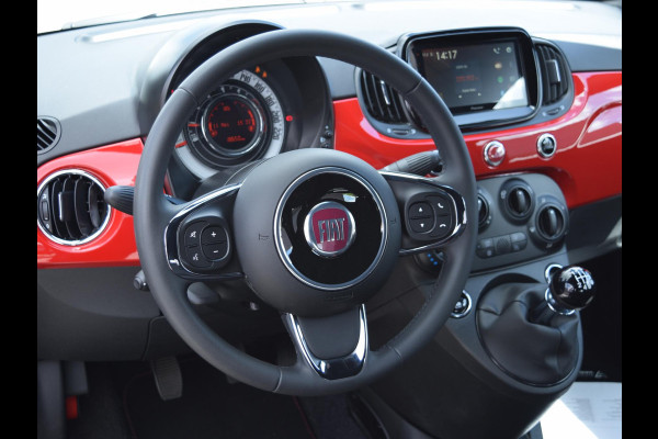 Fiat 500C 1.0 Hybrid RED CABRIO | CAMERA | AIRCO | LICHTMETALEN VELGEN | 18.646 km!