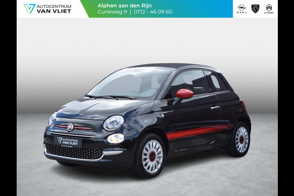 Fiat 500C 1.0 Hybrid RED CABRIO | CAMERA | AIRCO | LICHTMETALEN VELGEN | 18.646 km!