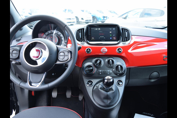 Fiat 500C 1.0 Hybrid RED CABRIO | CAMERA | AIRCO | LICHTMETALEN VELGEN | 18.646 km!