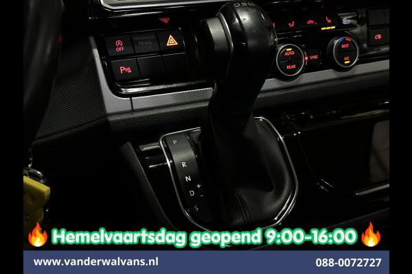 Volkswagen Transporter 2.0 TDI 204pk Automaat L2H1 Dubbele cabine Euro6 Airco | 2x Zijdeur | Leder | Navigatie | Camera | LED | Trekhaak | LM Velgen |  Cruisecontrol, Android Auto, Stoelverwarming, Verwarmde Voorruit, Parkeersensoren, panoramadak, 5-zits