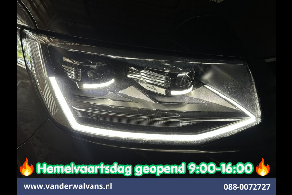 Volkswagen Transporter 2.0 TDI 204pk Automaat L2H1 Dubbele cabine Euro6 Airco | 2x Zijdeur | Leder | Navigatie | Camera | LED | Trekhaak | LM Velgen |  Cruisecontrol, Android Auto, Stoelverwarming, Verwarmde Voorruit, Parkeersensoren, panoramadak, 5-zits