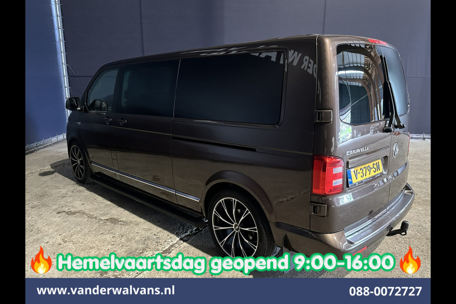 Volkswagen Transporter 2.0 TDI 204pk Automaat L2H1 Dubbele cabine Euro6 Airco | 2x Zijdeur | Leder | Navigatie | Camera | LED | Trekhaak | LM Velgen |  Cruisecontrol, Android Auto, Stoelverwarming, Verwarmde Voorruit, Parkeersensoren, panoramadak, 5-zits