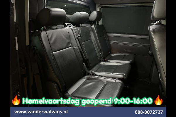 Volkswagen Transporter 2.0 TDI 204pk Automaat L2H1 Dubbele cabine Euro6 Airco | 2x Zijdeur | Leder | Navigatie | Camera | LED | Trekhaak | LM Velgen |  Cruisecontrol, Android Auto, Stoelverwarming, Verwarmde Voorruit, Parkeersensoren, panoramadak, 5-zits