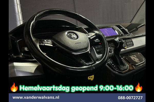 Volkswagen Transporter 2.0 TDI 204pk Automaat L2H1 Dubbele cabine Euro6 Airco | 2x Zijdeur | Leder | Navigatie | Camera | LED | Trekhaak | LM Velgen |  Cruisecontrol, Android Auto, Stoelverwarming, Verwarmde Voorruit, Parkeersensoren, panoramadak, 5-zits