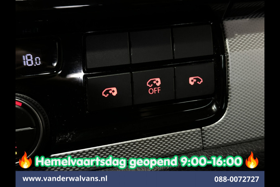 Volkswagen Transporter 2.0 TDI 204pk Automaat L2H1 Dubbele cabine Euro6 Airco | 2x Zijdeur | Leder | Navigatie | Camera | LED | Trekhaak | LM Velgen |  Cruisecontrol, Android Auto, Stoelverwarming, Verwarmde Voorruit, Parkeersensoren, panoramadak, 5-zits