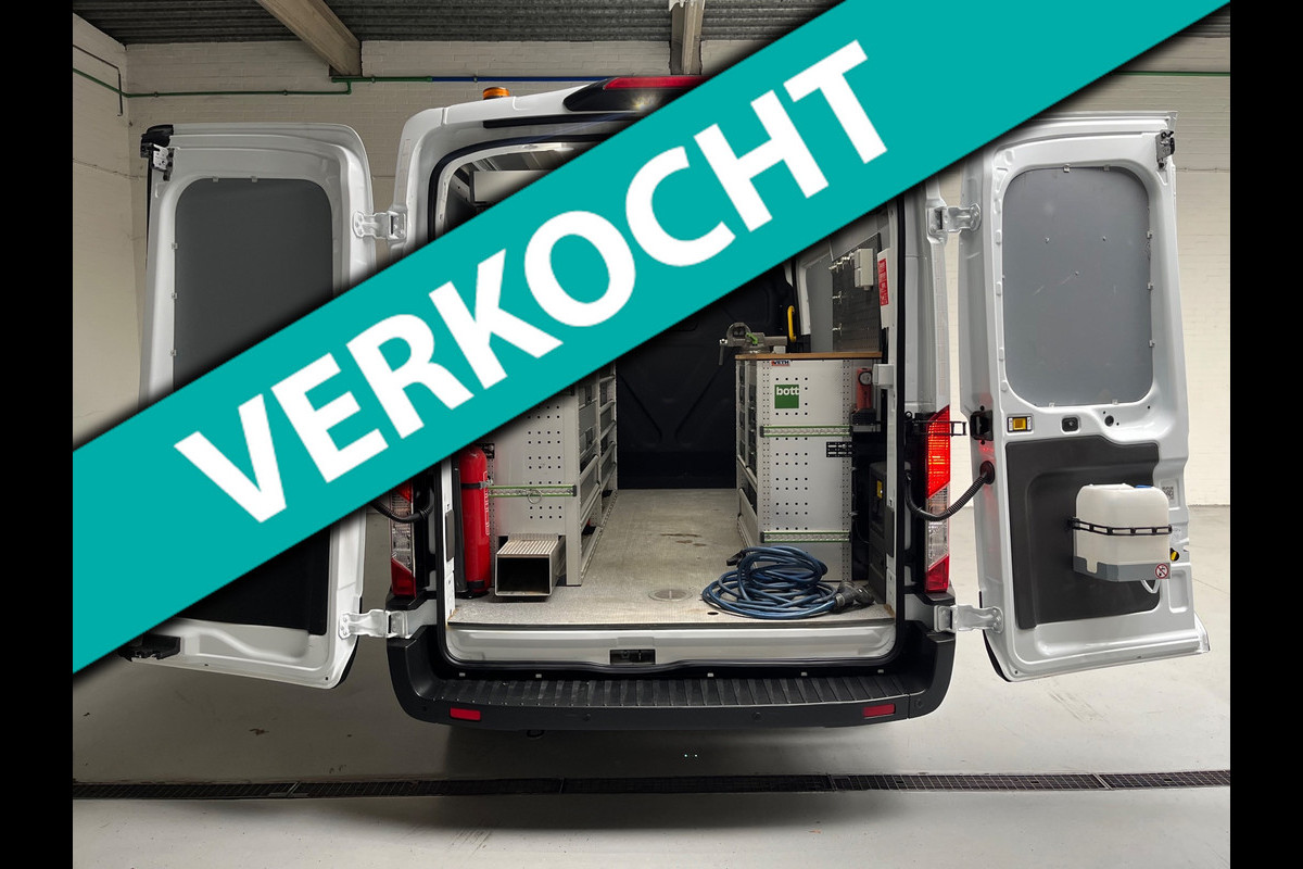 Ford E-Transit SERVICEWAGEN ELEKTRISCH 350 L2H2 Trend 68 kWh BOTT INRICHTING, V230 OMVORMER, LUXE UITVOERING, RIJKLAARPRIJS!