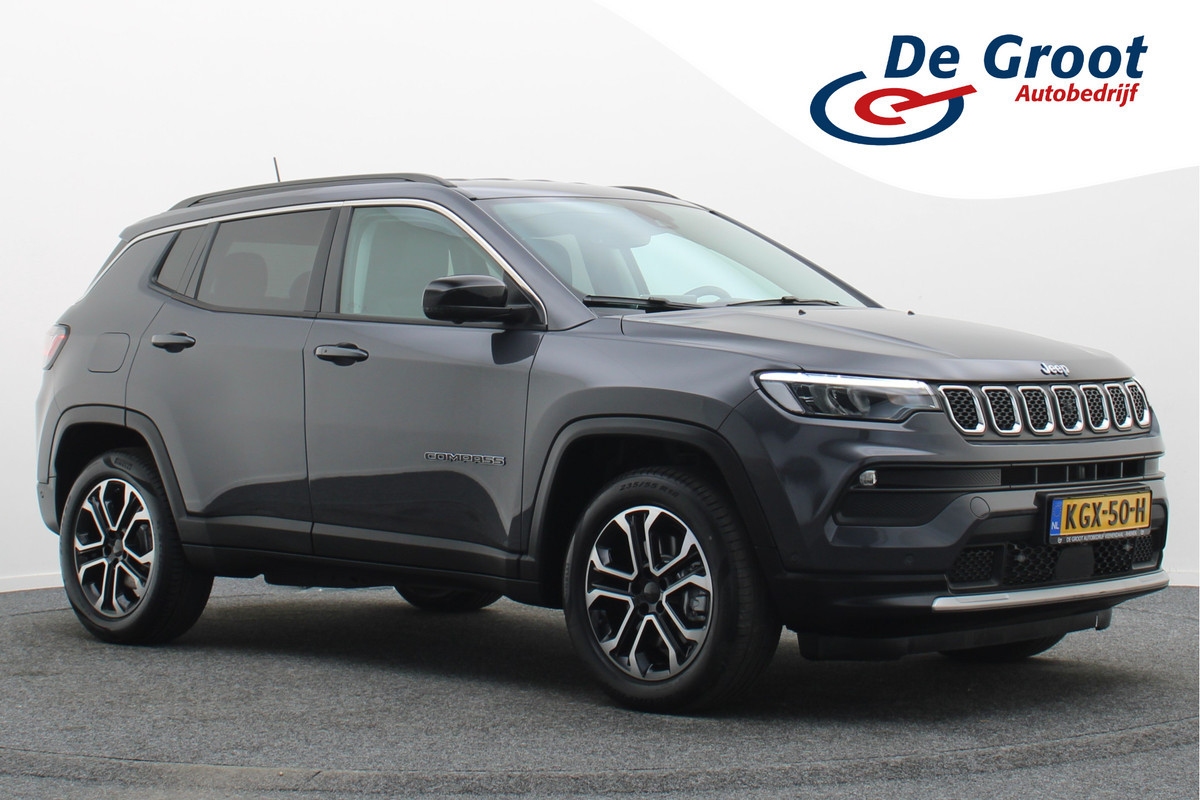 Jeep Compass 4xe 190 Plug-in Hybrid Electric Limited Business Leder/Stof, 360° Camera, Apple Carplay, ACC, Virtual Cockpit, DAB, 18''