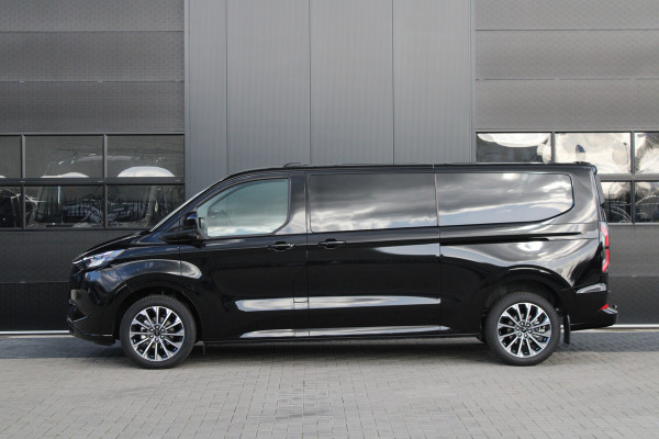 Ford Tourneo Custom 340 2.5 PHEV L2H1 Titanium X 232pk | 2x Schuifdeur | ACC | 360 camera | Leder | Navi | Verwarmd stuurwiel | 19" LM velgen
