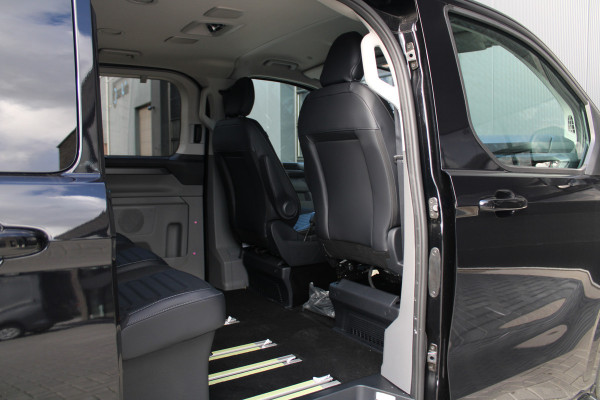 Ford Tourneo Custom 340 2.5 PHEV L2H1 Titanium X 232pk | 2x Schuifdeur | ACC | 360 camera | Leder | Navi | Verwarmd stuurwiel | 19" LM velgen