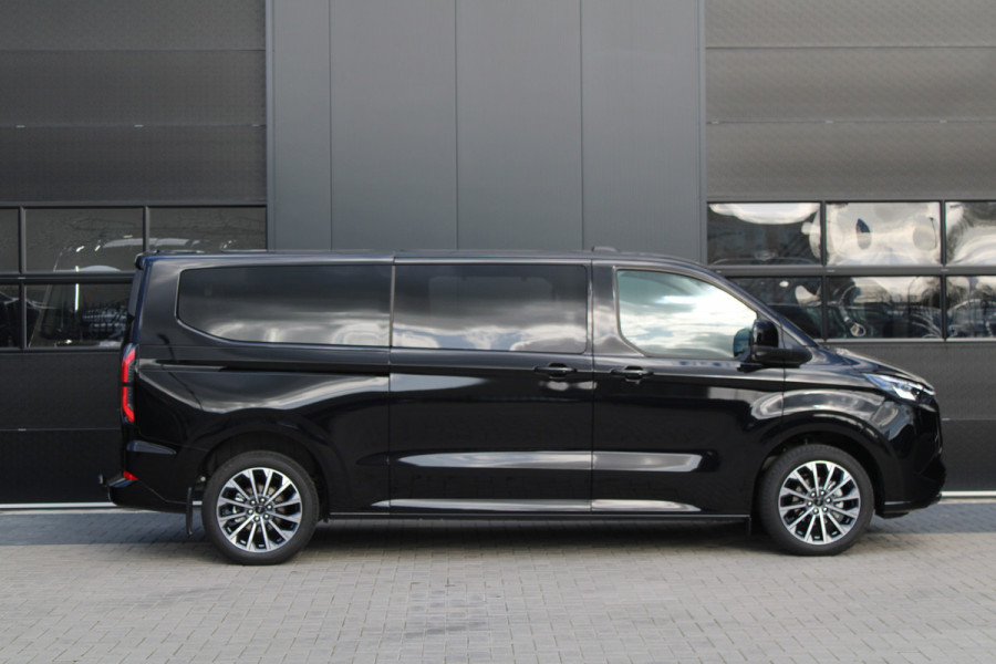 Ford Tourneo Custom 340 2.5 PHEV L2H1 Titanium X 232pk | 2x Schuifdeur | ACC | 360 camera | Leder | Navi | Verwarmd stuurwiel | 19" LM velgen