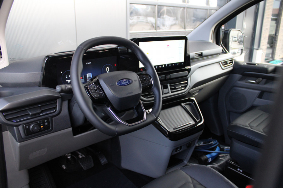 Ford Tourneo Custom 340 2.5 PHEV L2H1 Titanium X 232pk | 2x Schuifdeur | ACC | 360 camera | Leder | Navi | Verwarmd stuurwiel | 19" LM velgen