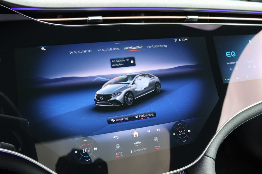 Mercedes-Benz EQE 350 AMG Line Premium+ 89 kWh | Hyperscreen | Distronic+ | Carbon | Burmester | Digital Light | HUD | Panoramadak | Surround Camera | Warmtepomp |