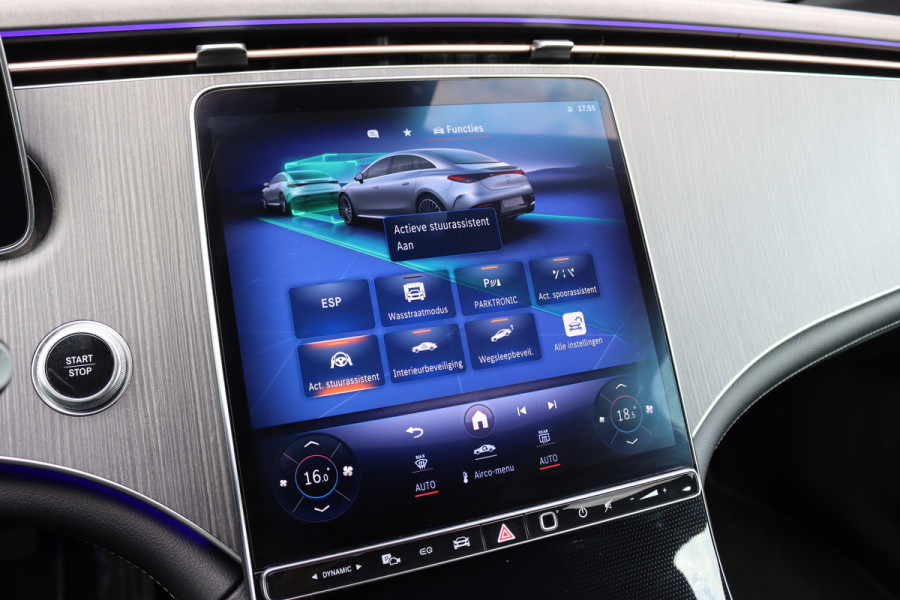 Mercedes-Benz EQE 350 Luxury Line Premium 89 kWh | Distronic+ | Burmester | Memory | Digital Light | Trekhaak | Surround Camera | Keyless Go | Leder | Augmented Reality |