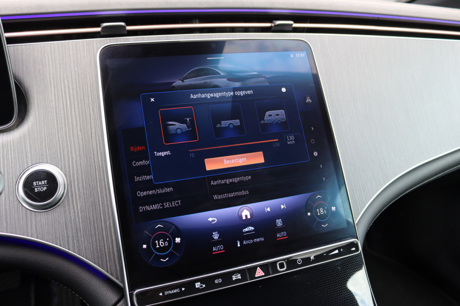 Mercedes-Benz EQE 350 Luxury Line Premium 89 kWh | Distronic+ | Burmester | Memory | Digital Light | Trekhaak | Surround Camera | Keyless Go | Leder | Augmented Reality |