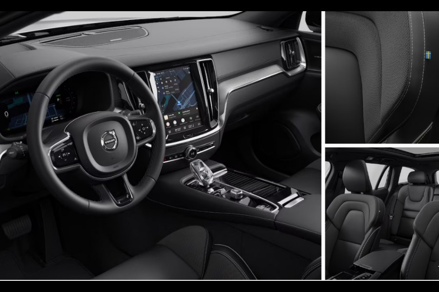 Volvo V60 T8 455PK Automaat AWD Ultra Perform. Ed. Dark Polestar Optimalisatie / Glossy black Logo voor en achterzijde / Long Range / 360 Camera / Harman Kardon audio / Head-up display / Panorama dak / Apple carplay / Android auto /