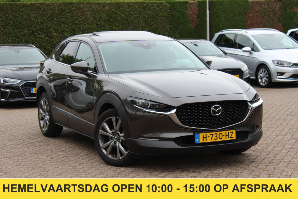 Mazda CX-30 2.0 e-SkyActiv-X M Hybrid Luxury / Trekhaak / Schuifdak / 360Camera / Head-up / Leder / 18'' / Navigatie / Stoelverwarming / DAB / ACC