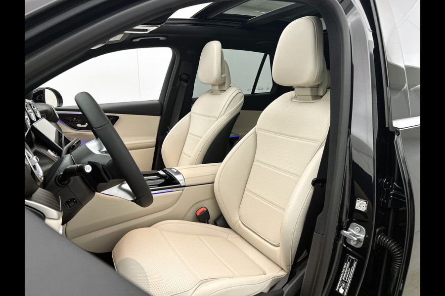 Mercedes-Benz GLC 300e 4MATIC Business Solution Luxury | Parkeerpakket met 360°-camera | Comfortpakket Plus | Trekhaak | Panoramaschuifdak | Sierdelen openporig hout aluminiumlines | DISTRONIC | 19 inch vijf-dubbelspaaks velgen |