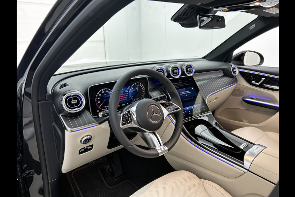 Mercedes-Benz GLC 300e 4MATIC Business Solution Luxury | Parkeerpakket met 360°-camera | Comfortpakket Plus | Trekhaak | Panoramaschuifdak | Sierdelen openporig hout aluminiumlines | DISTRONIC | 19 inch vijf-dubbelspaaks velgen |