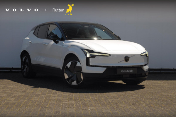 Volvo EX30 272PK Automaat Single Ext. Range Ultra 69 kWh Trekhaak / Adaptieve cruise control/ Panoramadak/ BLIS/ Parkeersensoren met 360 camera / Getint Glas / Stoel en stuurwielverwarming / Elektrische stoelen / Apple carplay / Elektrische achterklep / Keyless entry