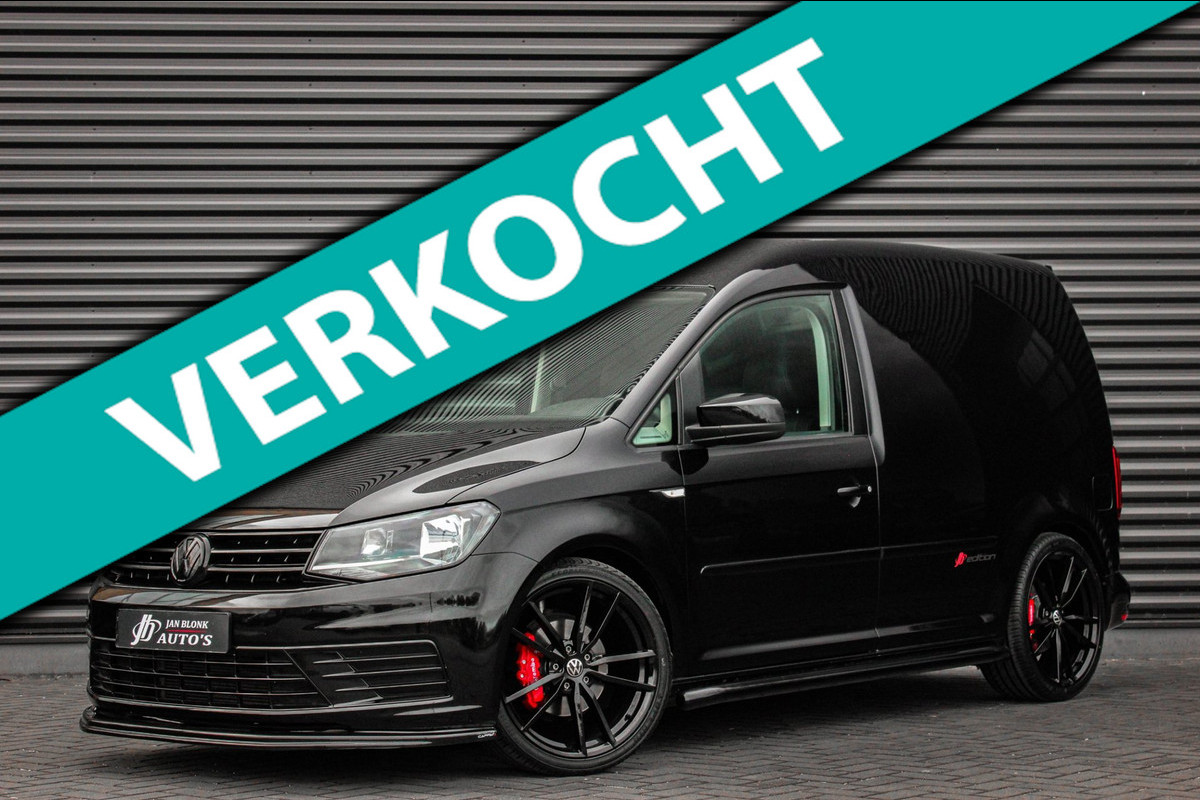 Volkswagen Caddy 2.0 TDI 185PK JB-EDITION / FULL BLACK / SCHROEFSET / LEDEREN BEKLEDING / NIEUWSTAAT / ELEK-PAKKET / AIRCO / APPLE