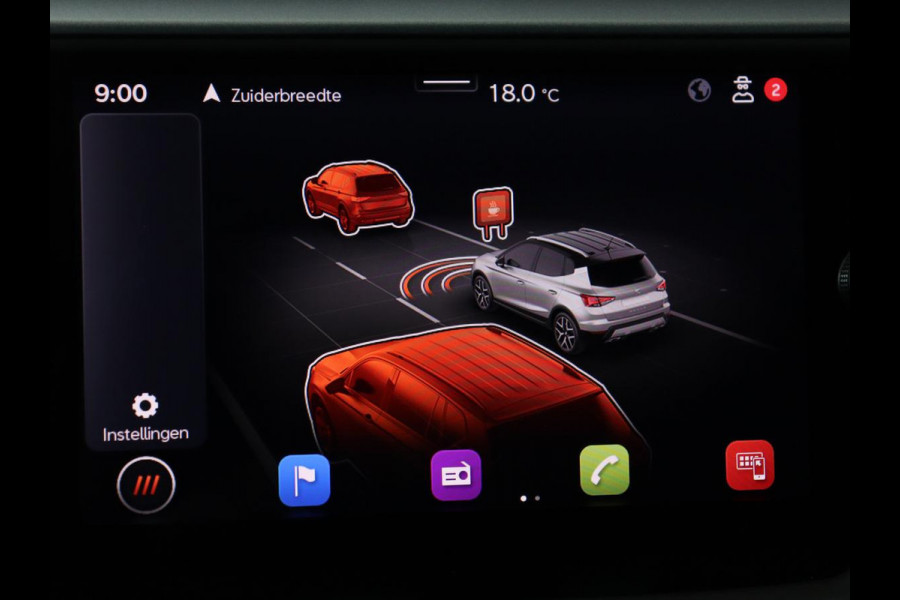 Seat Arona 1.0 TSI Style Intense | Carplay | Adaptive cruise | Camera | Navigatie | Side Assist | Climate control | Park Assist | Keyless | Bluetooth | Getint glas