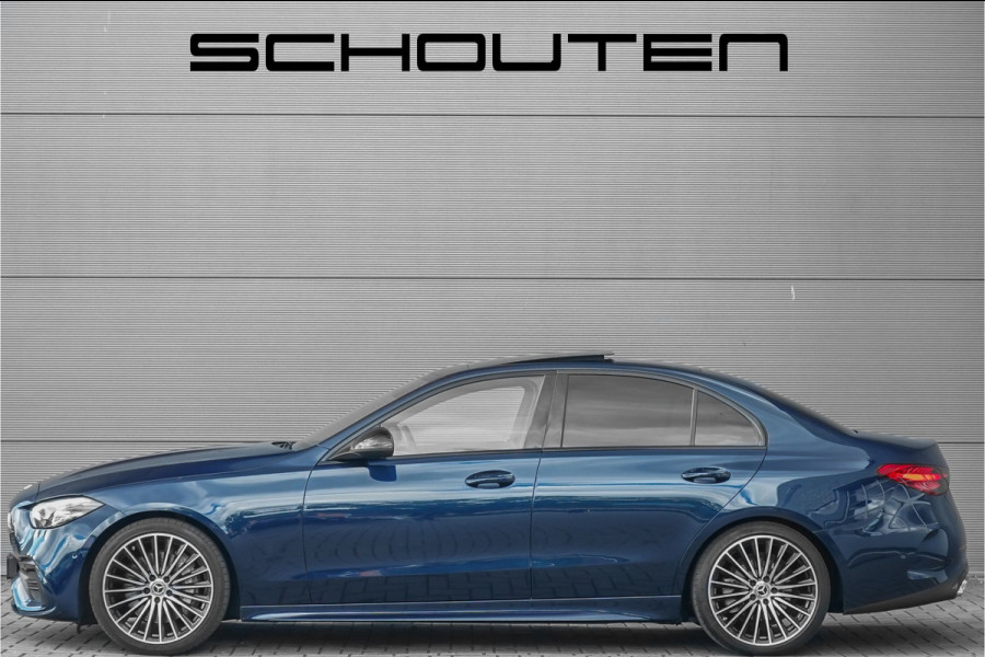 Mercedes-Benz C-Klasse 200 Launch Edition AMG Line Pano Trekhaak Camera Stoelverw